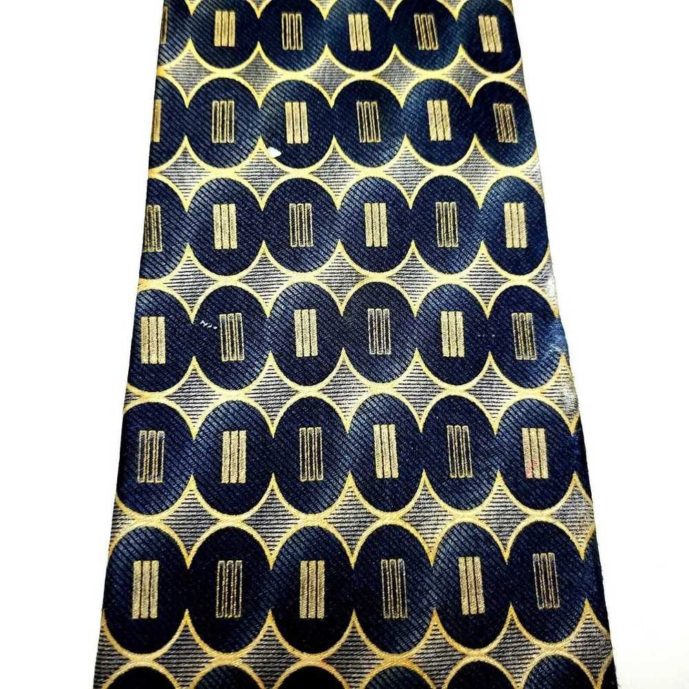Pierre Cardin Pierre Cardin Silk Tie Print Blue T… - image 2