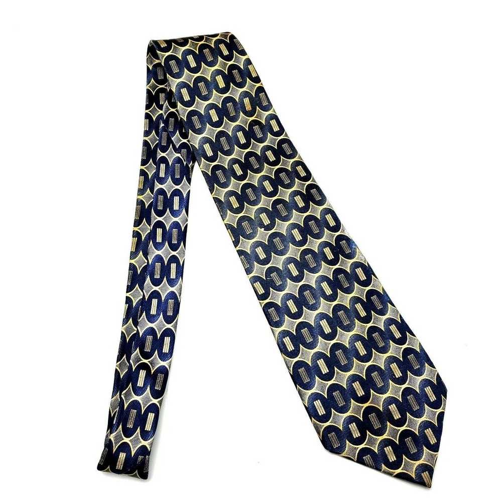 Pierre Cardin Pierre Cardin Silk Tie Print Blue T… - image 6