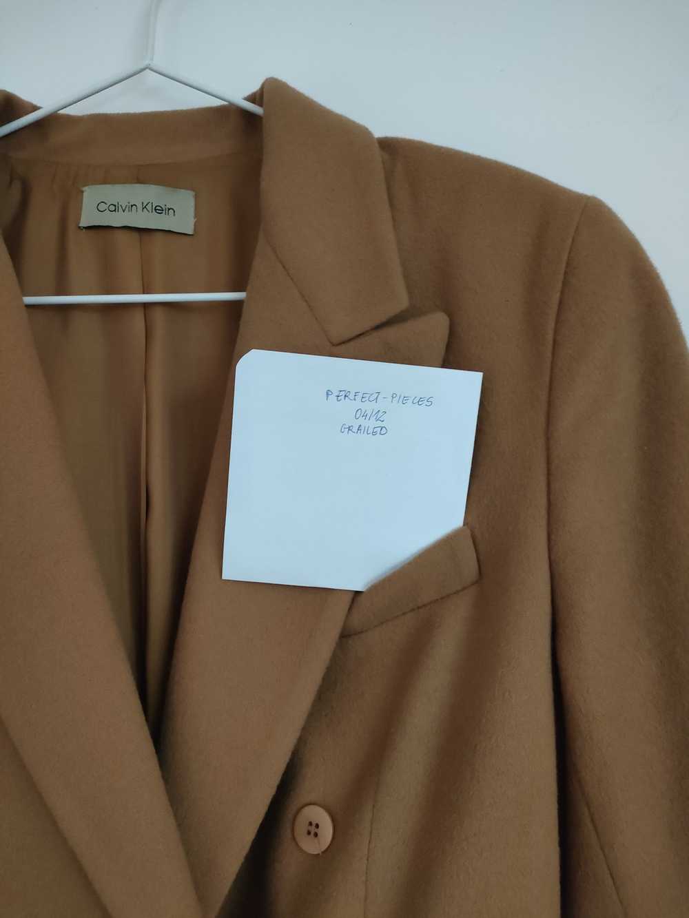 Calvin Klein Calvin Klein wool coat vintage MINT … - image 7