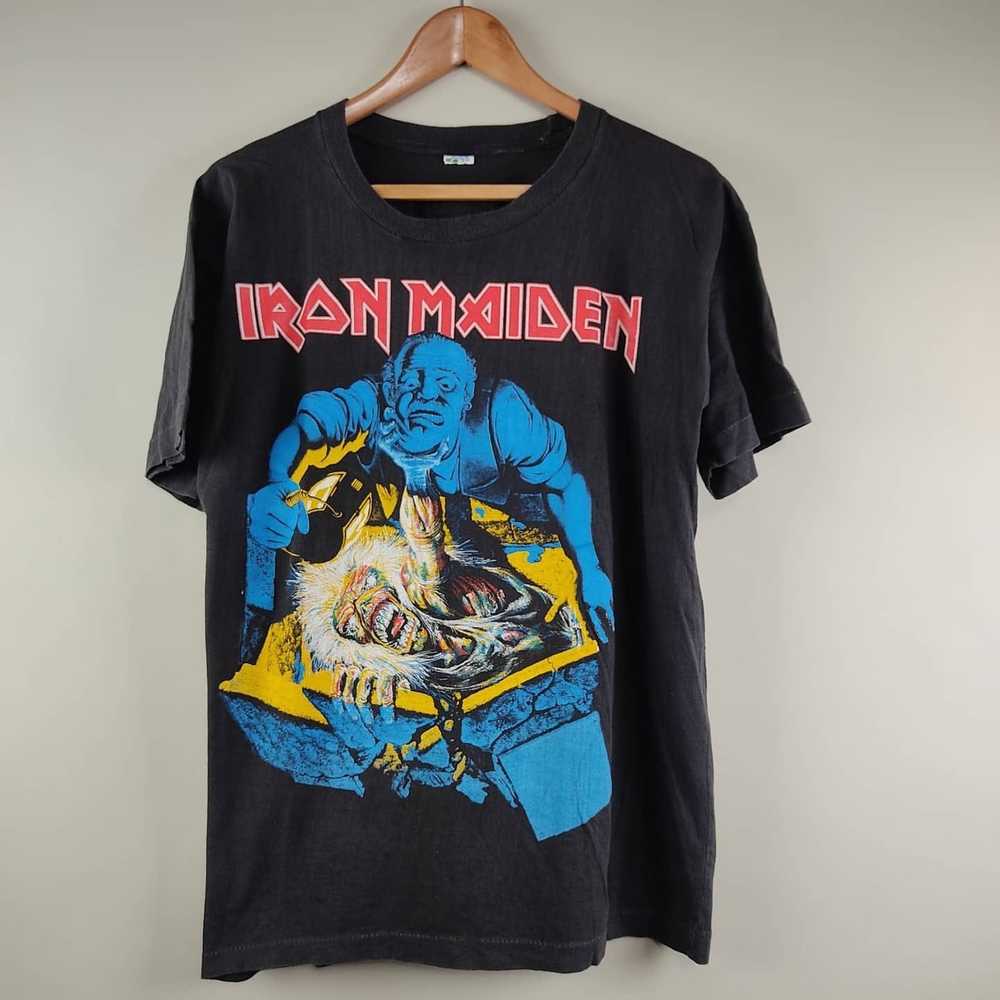 Band Tees × Iron Maiden × Vintage 1990 Iron Maide… - image 1