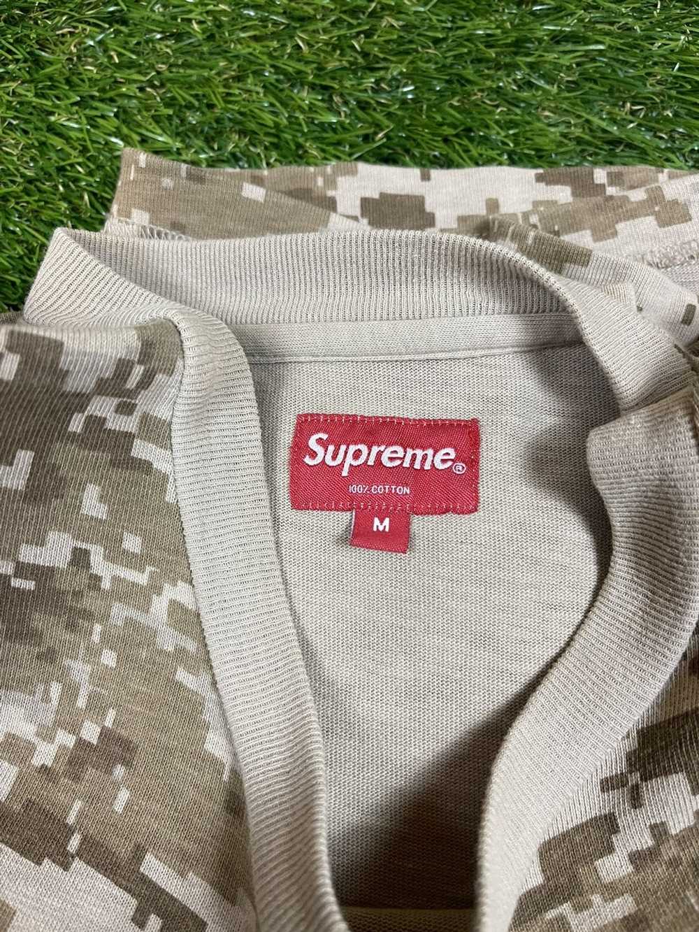 Supreme Supreme L/S Pocket Tee Tan Digi Camo FW17 - image 2