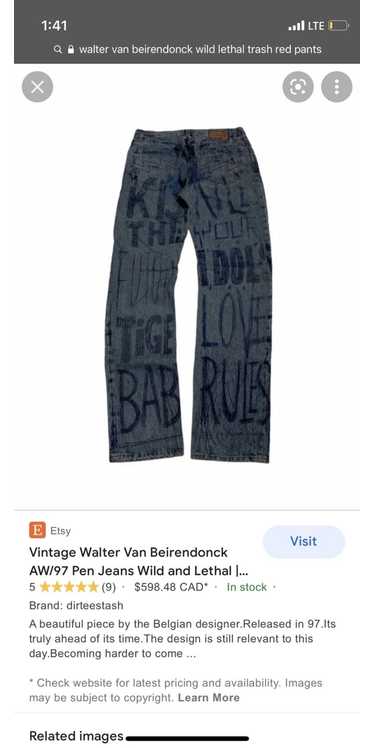 Straight pants Walter Van Beirendonck Multicolour size S International in  Synthetic - 31546667