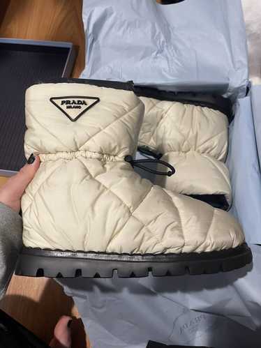 Prada Prada Logo Quilted Snow Boots - image 1