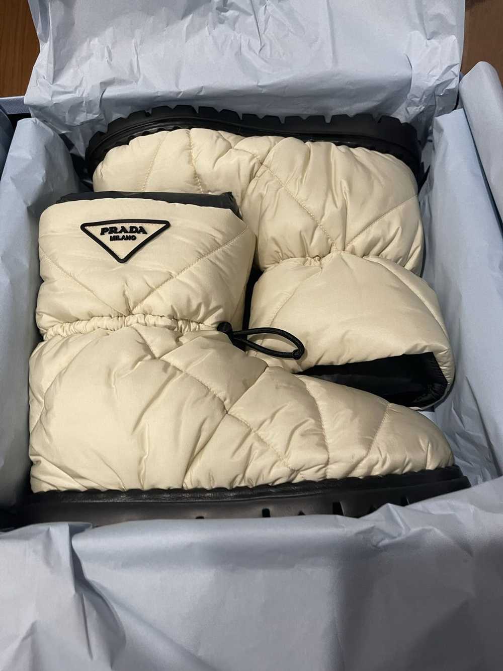 Prada Prada Logo Quilted Snow Boots - image 2