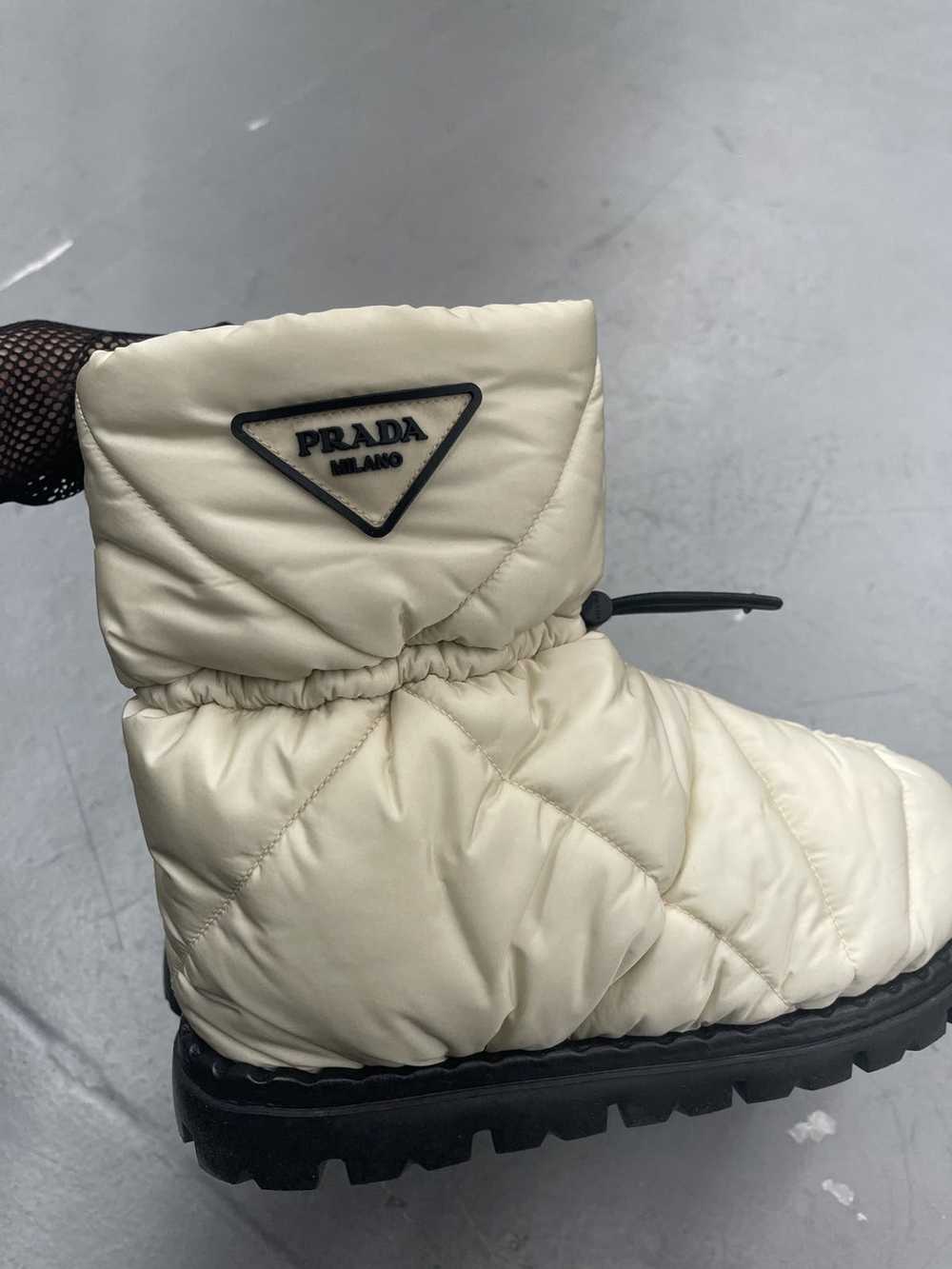 Prada Prada Logo Quilted Snow Boots - image 7