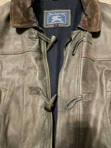 Burberry Leather Overcoat