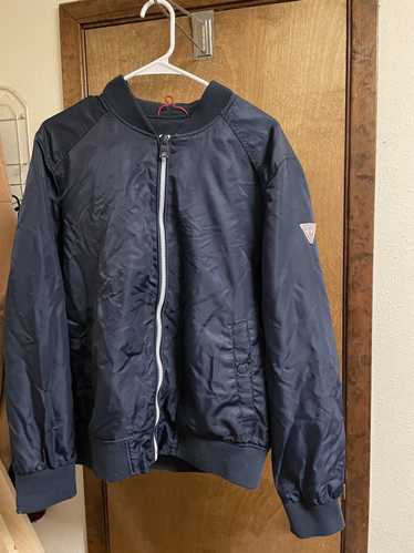 Guess Navy Blue Guess Bomber Jacket