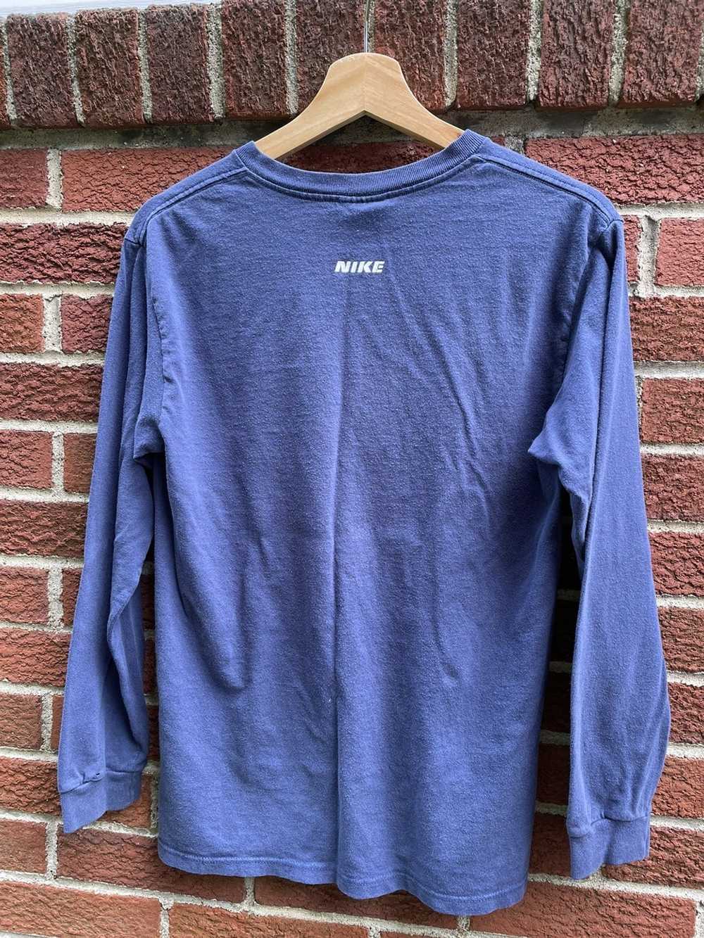 Nike Vintage Nike YOUTH LARGE Y2K Long Sleeve Blu… - image 6