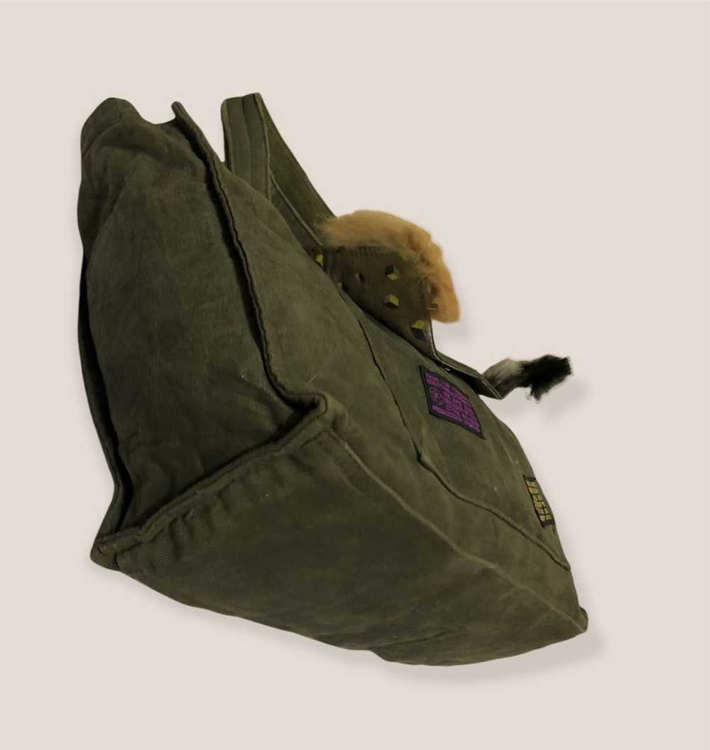 Custom × Streetwear Custom Patchwork Fur Tote Bag… - image 5
