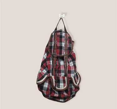 Backpack × Japanese Brand × Streetwear Flannel De… - image 1