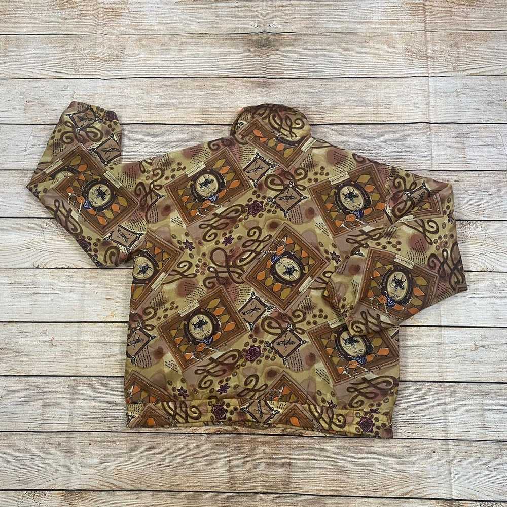 Vintage Vintage 1990’s 100% Silk Jacket with Abst… - image 2