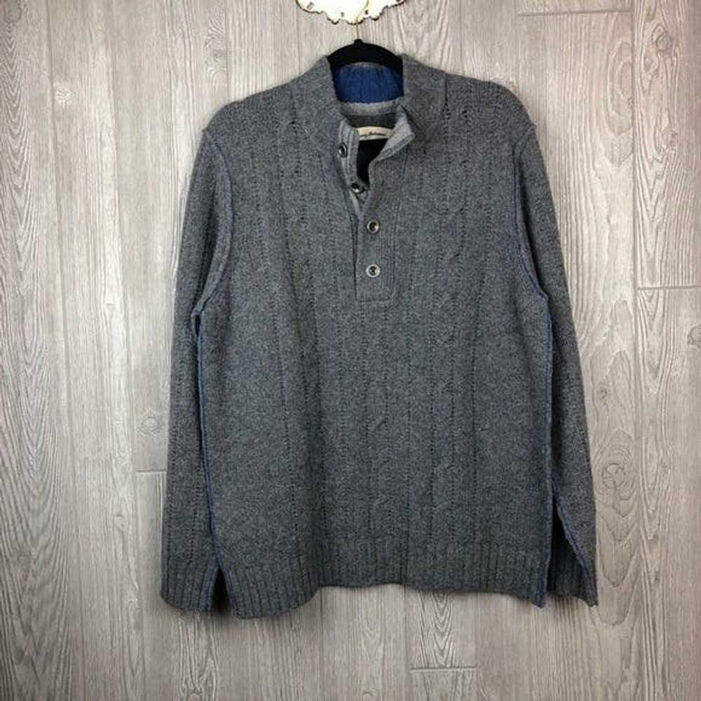 Tommy Bahama Tommy Bahama Lambswool Sweater Gray … - image 2