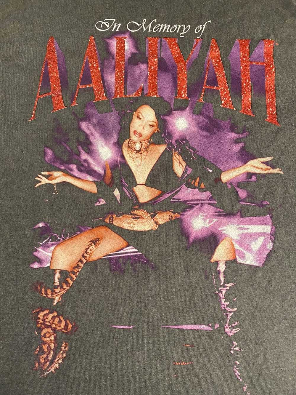 Other Aaliyah In Memory Of Vintage Wash Graphic T… - image 2