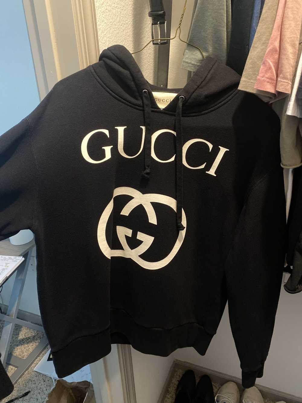 Gucci Hooded sweatshirt with Interlocking G - image 4
