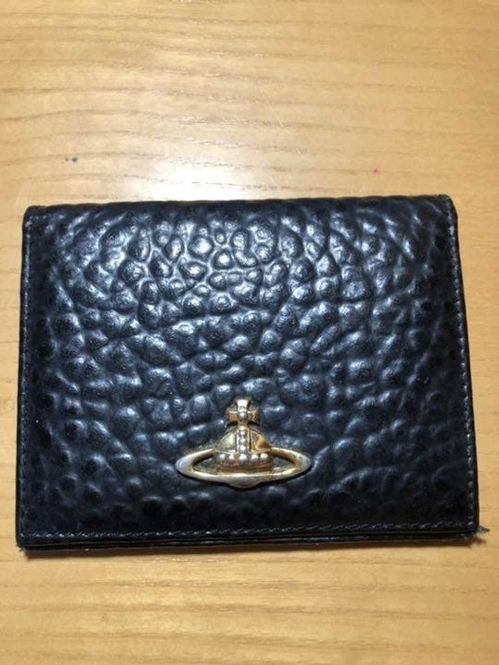 【VIVIENNE WESTWOOD】Big Orb Logo Nappa Leather Card Holder Vivienne Westwood Card Holder 