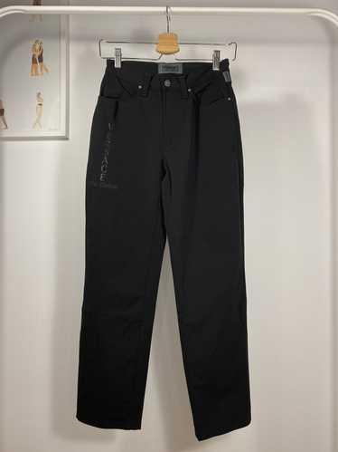 Versace Jeans Couture Black Vinyl & Stretch Fabric Jacket & Skirt 1990 –  Palm Beach Vintage
