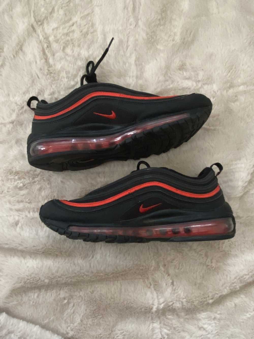 Nike Nike Airmax 97 GS Black Chile Red - image 2