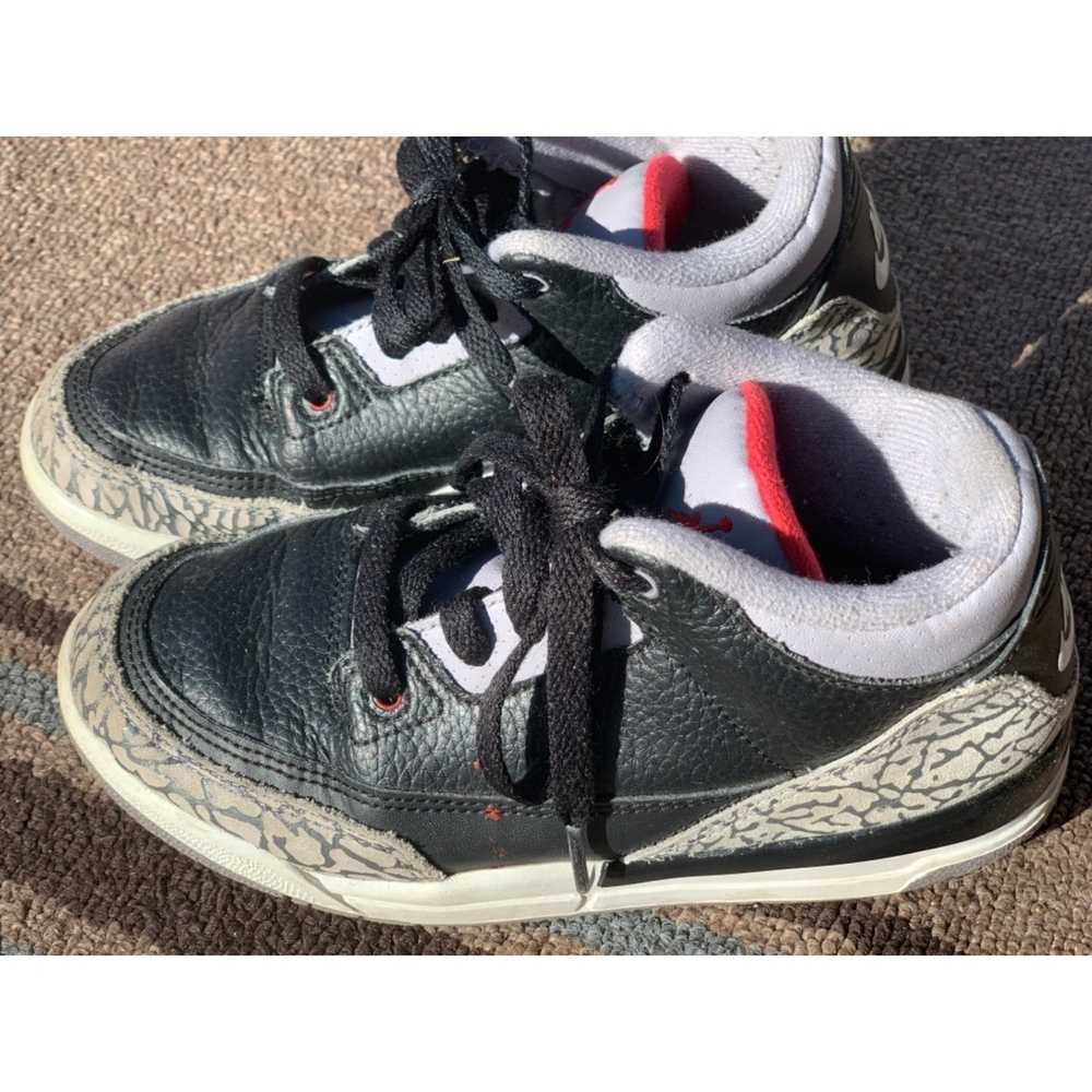 Nike Nike Air Jordan 3 Retro BP Black/Cement Kids - image 2
