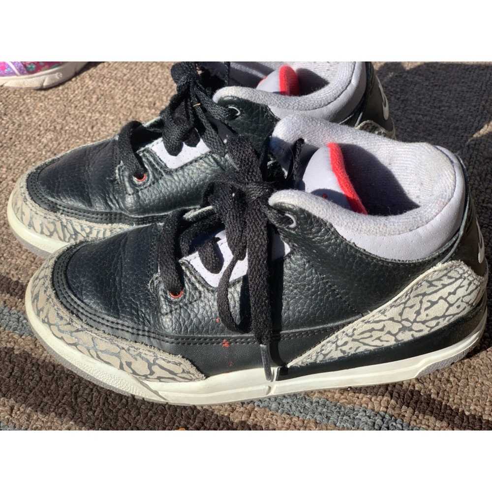 Nike Nike Air Jordan 3 Retro BP Black/Cement Kids - image 3