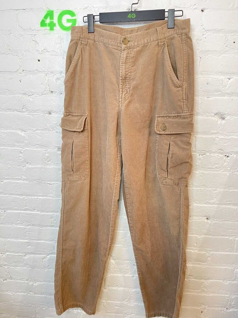 Vintage Vintage 90s Baggy Corduroy Cargo Pants Je… - image 1