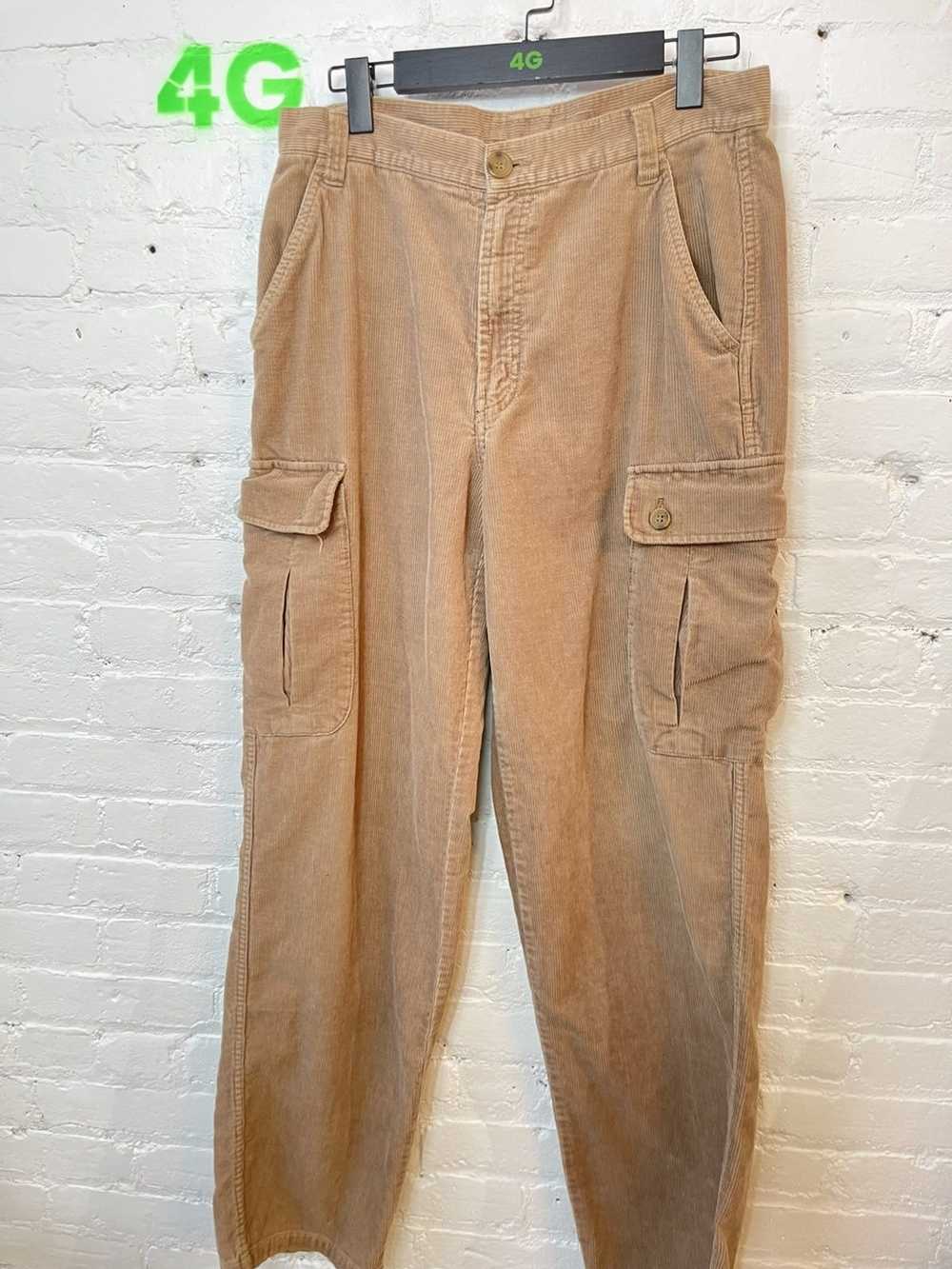 Vintage Vintage 90s Baggy Corduroy Cargo Pants Je… - image 2