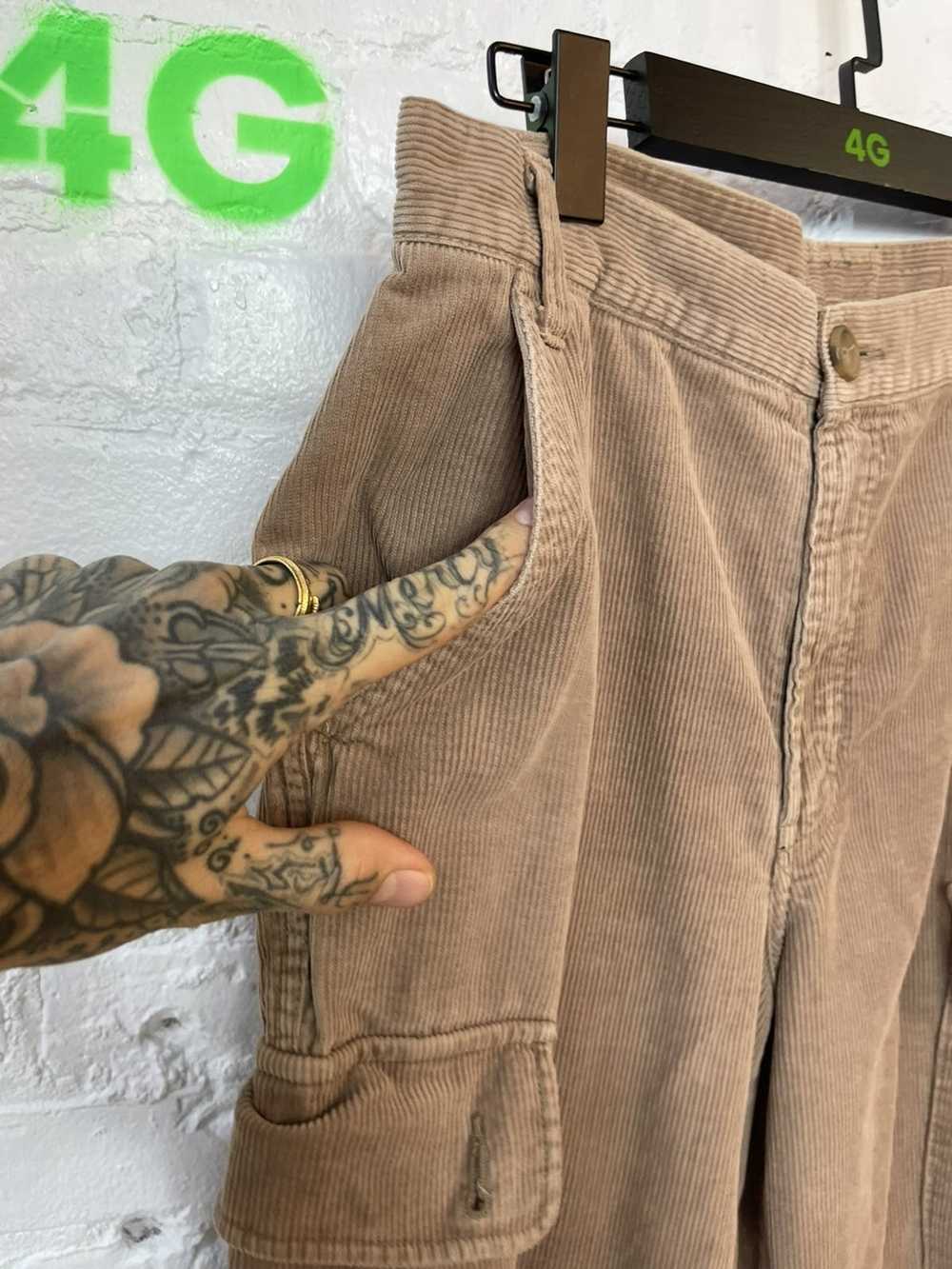 Vintage Vintage 90s Baggy Corduroy Cargo Pants Je… - image 6