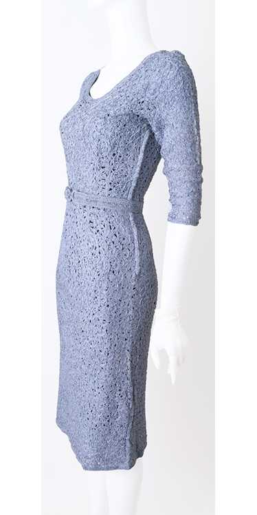 Periwinkle Blue 1950s Ribbon Dress
