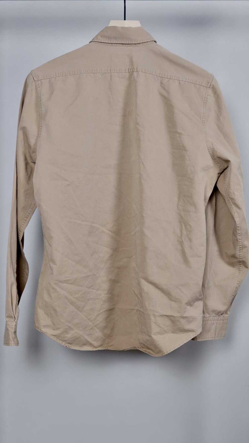 Express Express Khaki Military Twill Button-up - … - image 2