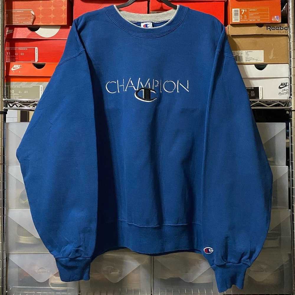 Champion × Vintage Vintage 90s champion sweatshirt - image 1