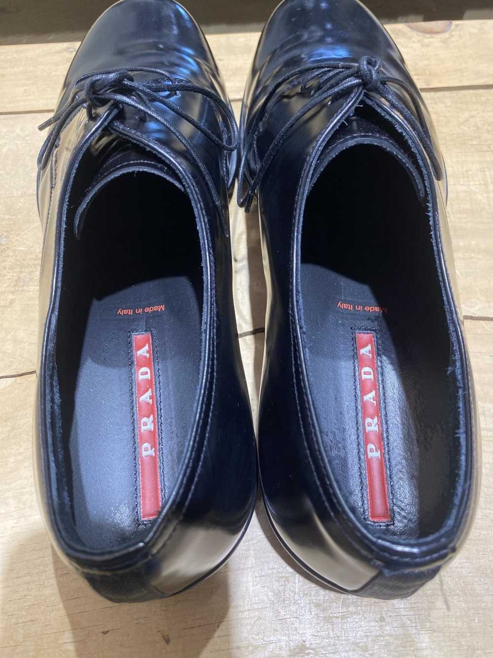 Prada Prada black leather shoes - image 4
