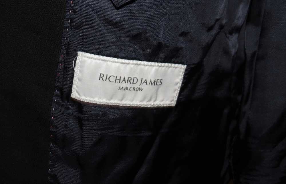 Richard James Savile Row Black Gabardine Two Butt… - image 12