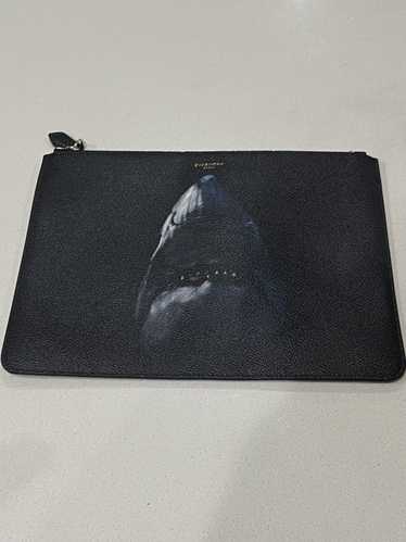 Givenchy Givenchy shark print clutch bag