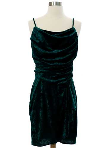 1990's Steppin Out Velveteen Prom Or Cocktail Dres