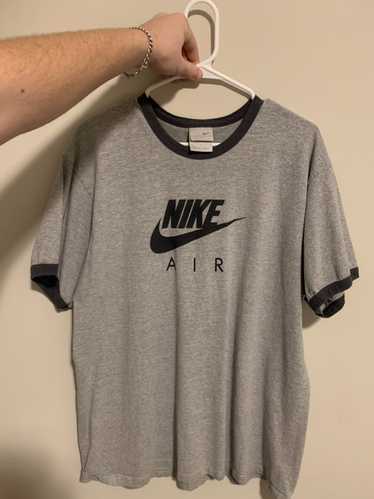 Nike Nike Air swoosh streetwear vintage gray tee