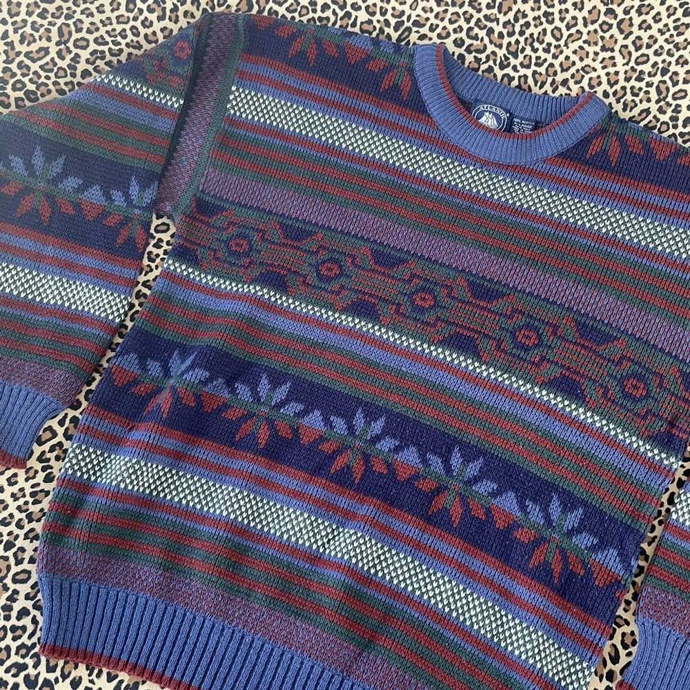 Vintage Vintage Made in Korea Striped Patterned S… - image 1