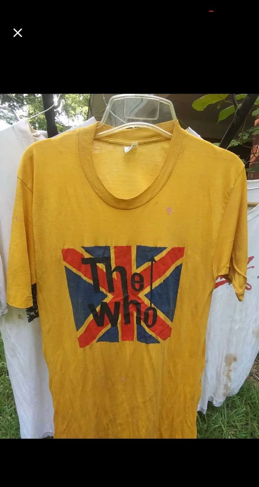70s Vintage the Who Green Raglan Baseball Band T-shirt 