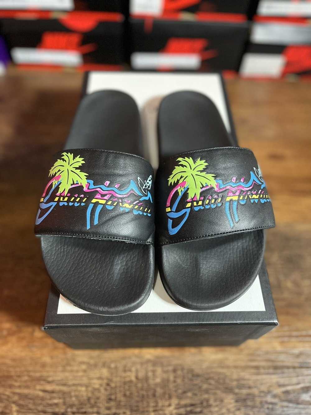 Gucci Gucci Hawaiian Pool Slides Gem