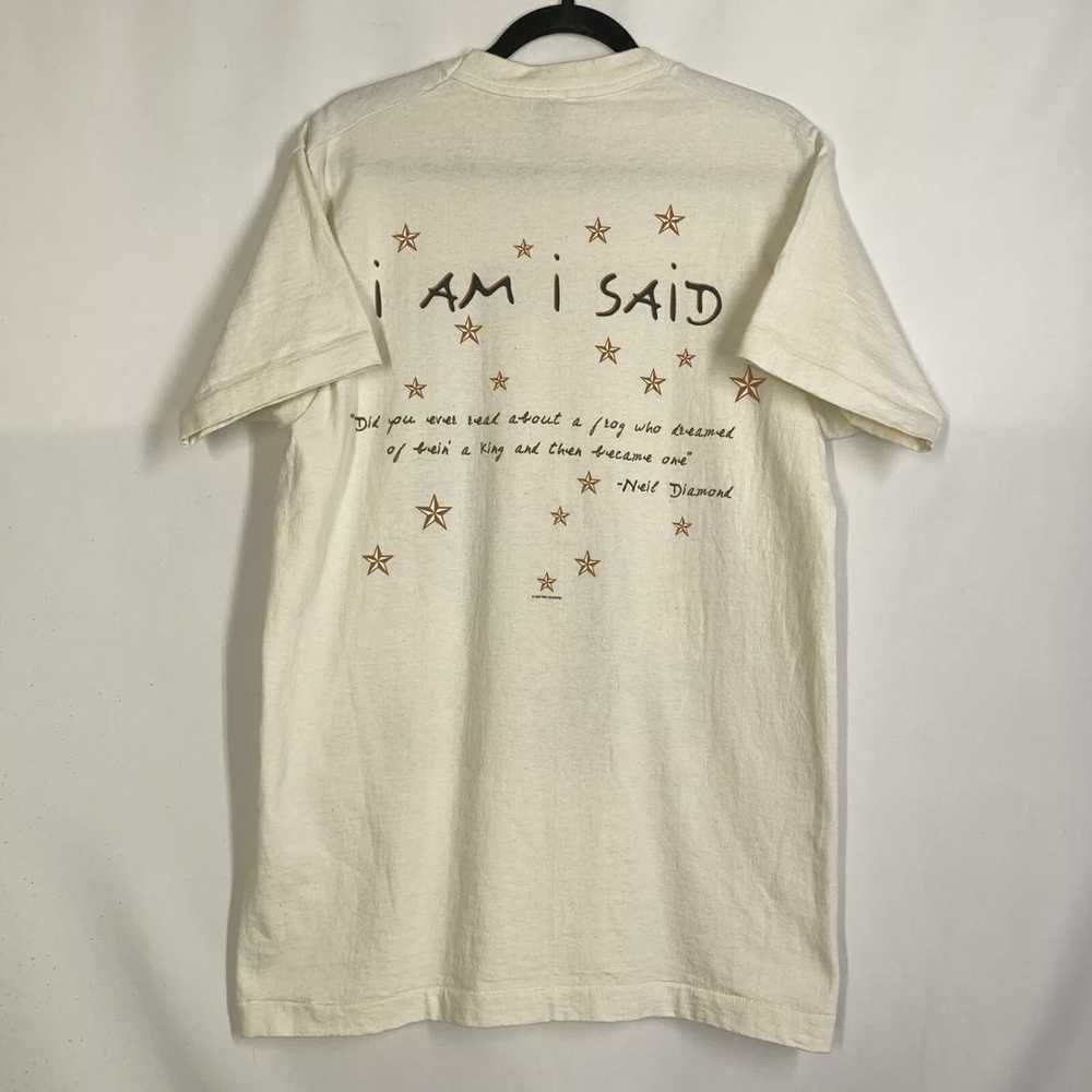 Vintage Vintage 1996 Neil Diamond Quote Shirt Siz… - image 3
