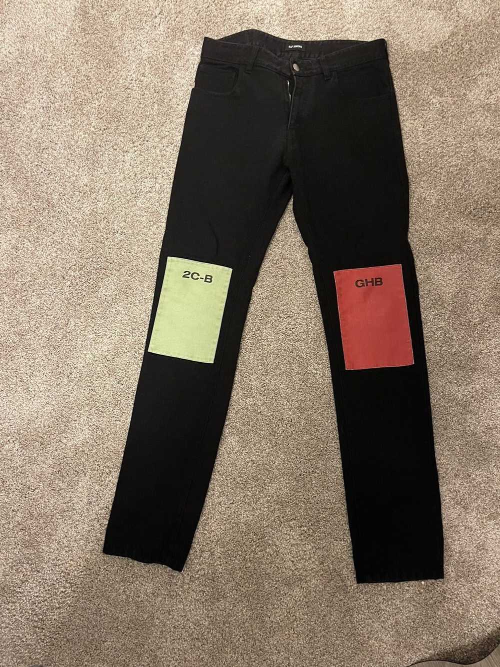 Raf Simons RAF AW 2018 patch jeans - image 1