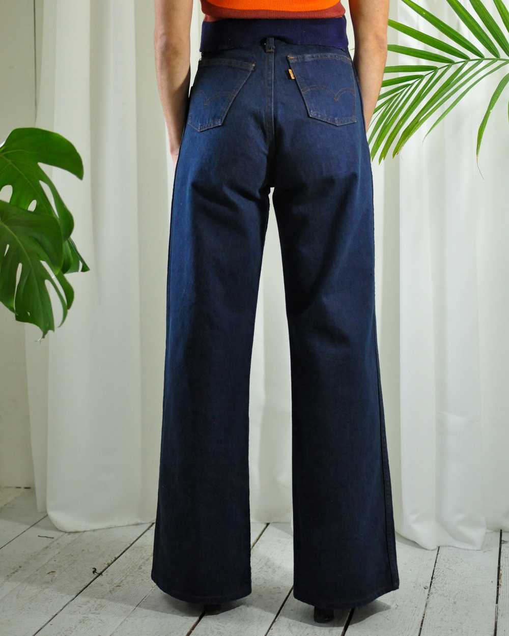 70s High Waist Bellbottom Jeans - image 5