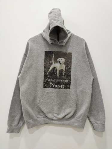 Gildan Dog Hoodie Pullover WHAT YOUR POINT Big Spe