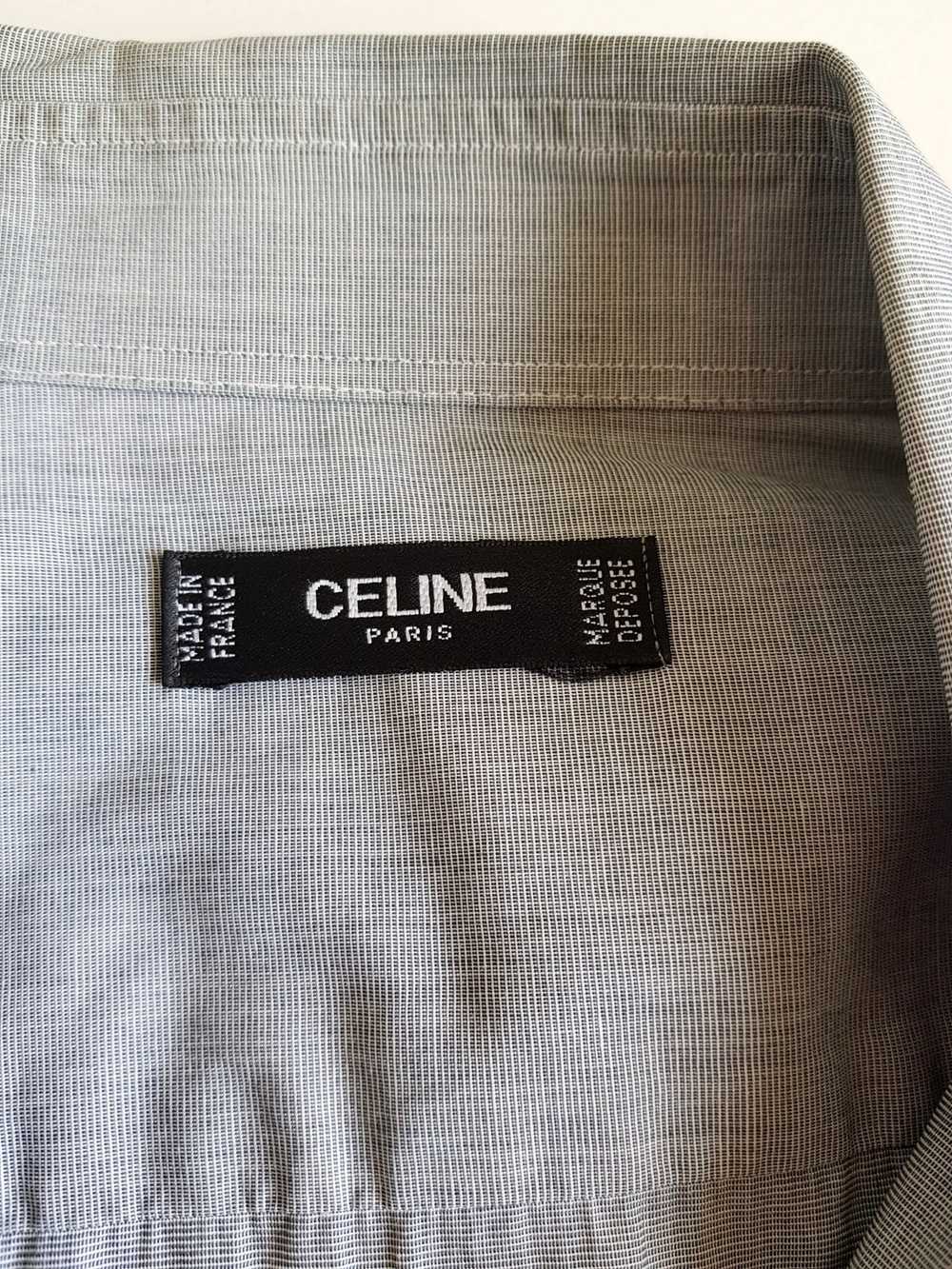 Celine CELINE VINTAGE 1990s Grey Dress Long-sleev… - image 3