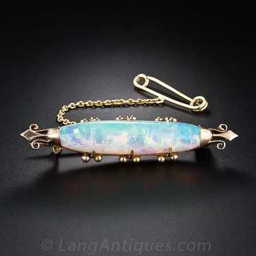 Antique Opal Bar Pin - image 1