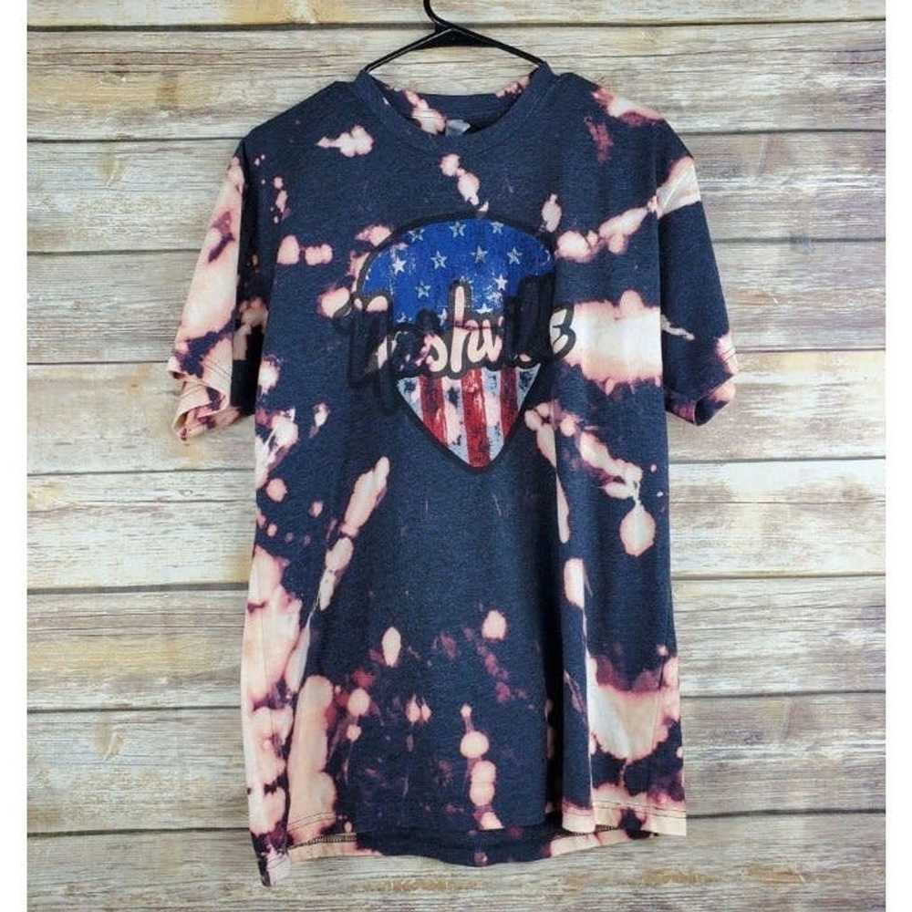 Handmade Nashville America Tie Dye Tee Large - image 1