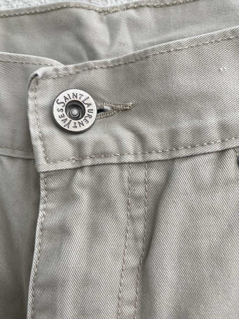 Yves Saint Laurent Beige YSL Cotton Jeans - image 9