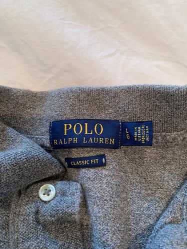 Polo Ralph Lauren Grey knit polo by Ralph Lauren