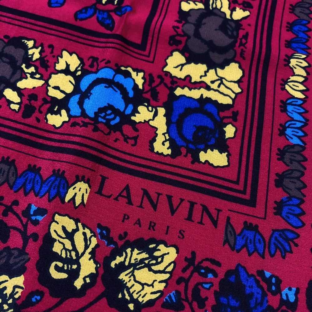 Lanvin × Luxury Vintage Lanvin Silk Scarf - image 6