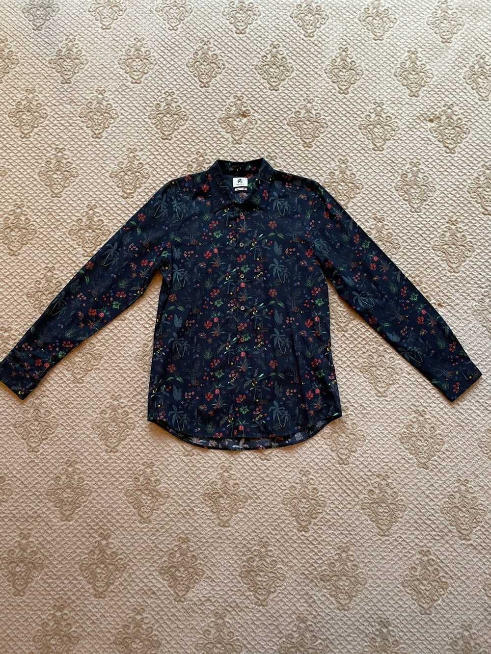 Paul Smith Navy Floral Shirt - image 1