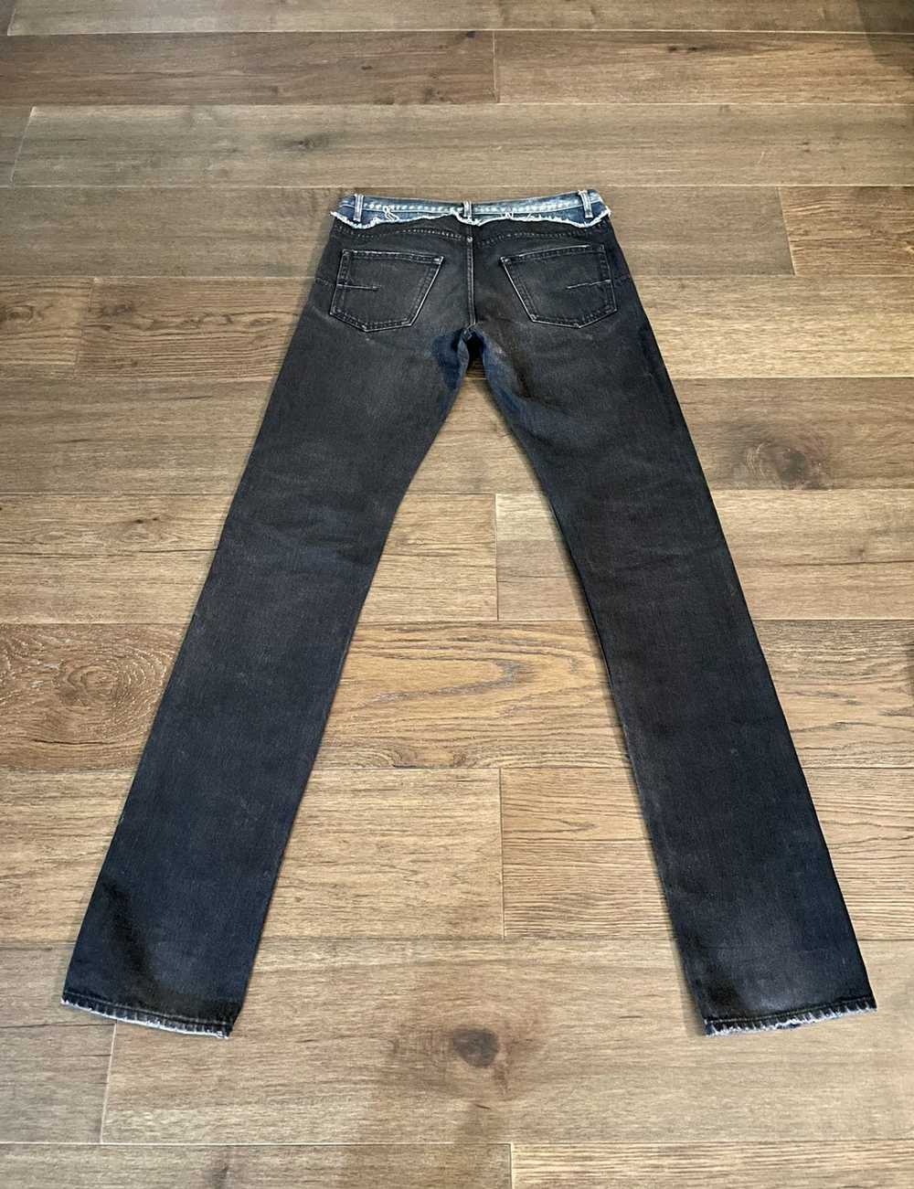 Dior aw06 black blue cummerbund jeans - image 2