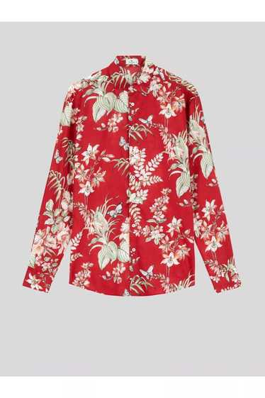 Etro Cotton Shirt with Floral Print
